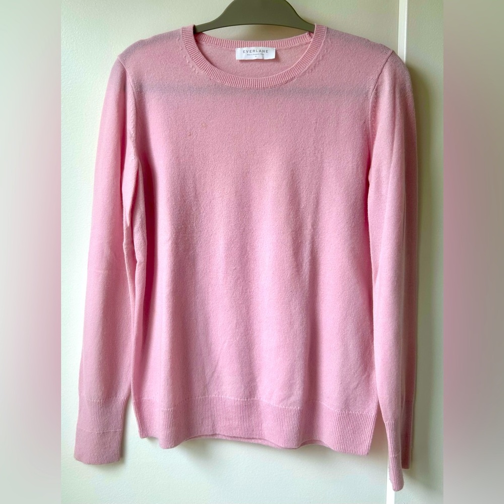 Everlane Pink Cashmere Sweater